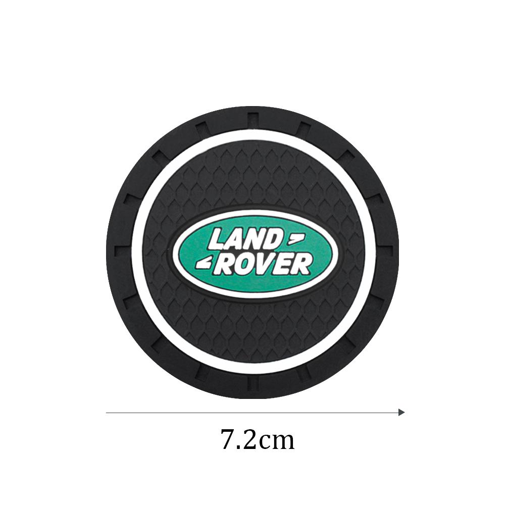 1/2Pcs Car Coasters Water Cup Slots Non-Slip Mat Waterproof Cup Pad For Land Rover Defender Range Rover Freelander Sport Evoque fd9