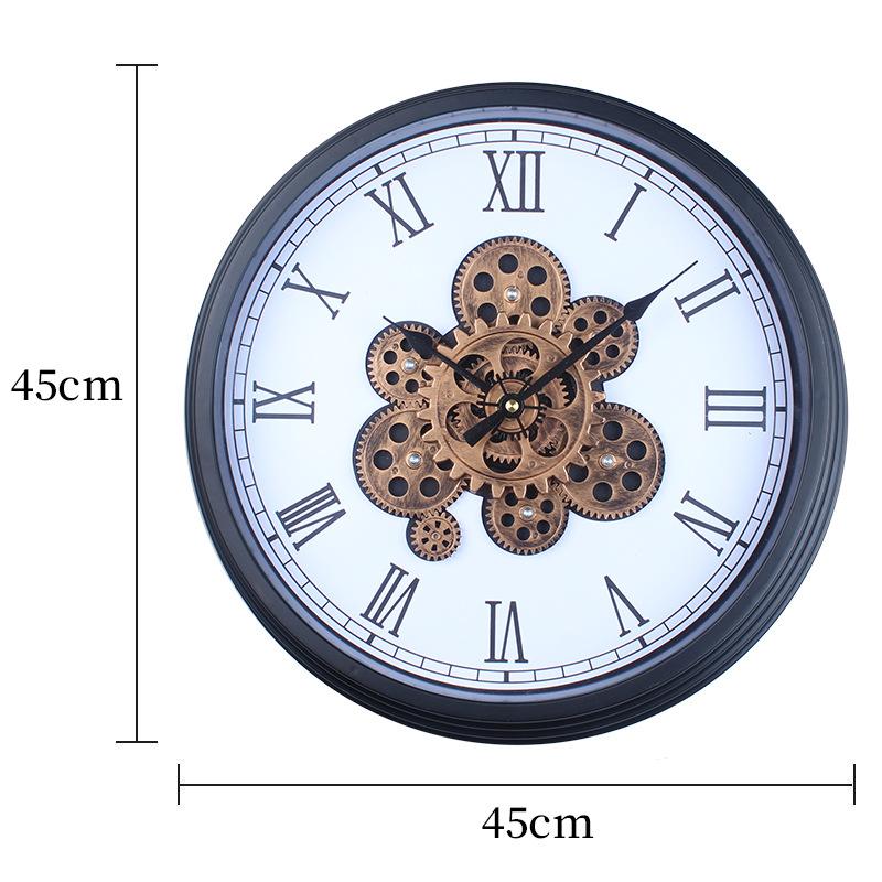 Шестерни Пластиковые Бесшумные Настенные Часы Креативные Часы Индустриальный Стиль Украшение Гостиной Настенные Часы Художественные Часы