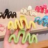 New Colorful Jelly Wave Hair Claw Hairpin Women Girls Fashion Design Korean Sweet Simple Irregular Hair Clip Headwear