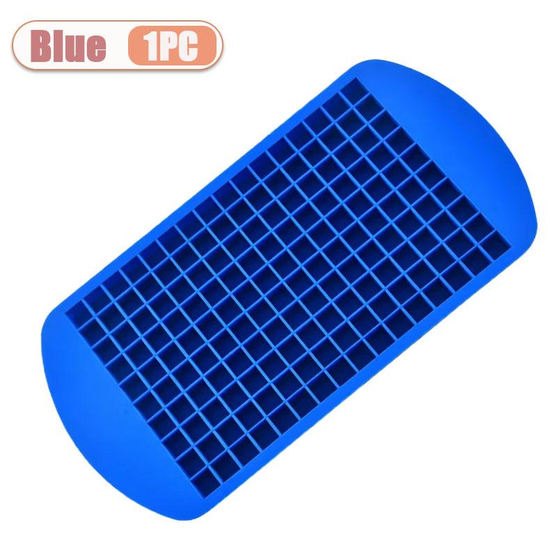 1-5PCS160 Grid Silicone Ice Tray Ice Cubes Foldable Ice Mold Ice Breaker Ice Grid Tray Small Square Mold Ice Maker Silicone Mold