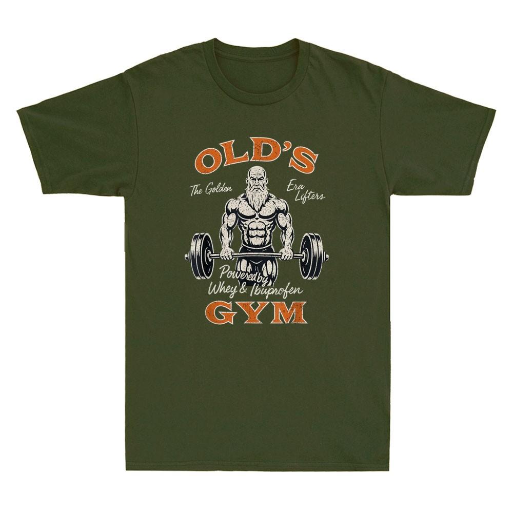 Olds Gym Funny Old Unisex Workout Parody Dad Grandpa Weightlifting Unisexs Tshirt