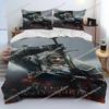 3D The W-Witcher Игра Геймер мультфильм Одеяло Постельное белье Комплект, Пододеяльник Постельный комплект Чехол на одеяло Наволочка, king Queen Размер Постельное белье Комплект