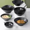 Меламиновая посуда Миска Имитация фарфора Черная Круглая Суповая миска Специальная миска для домашней лапши ламян Кухонная утварь