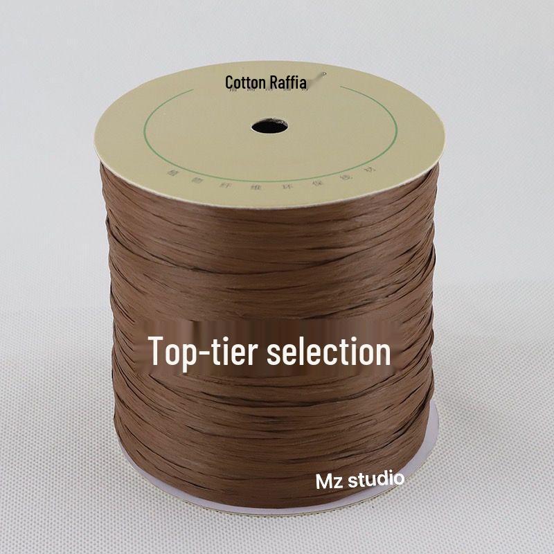 250 м Рафия Хлопок Солома Рулон для DIY: Шляпы и сумки ручной работы, бесплатная доставка
