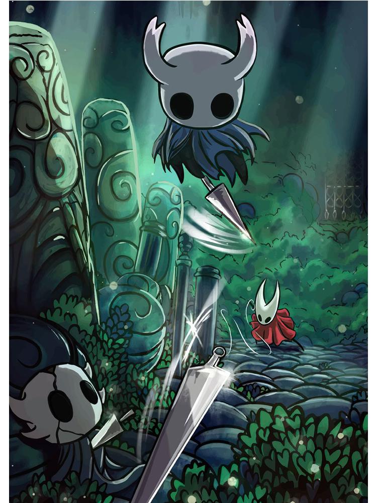 Videogame Hollow Knight Posters Prints Canvas Painting Anime Game Wall Picture For Modern Kids Room Home Decoration