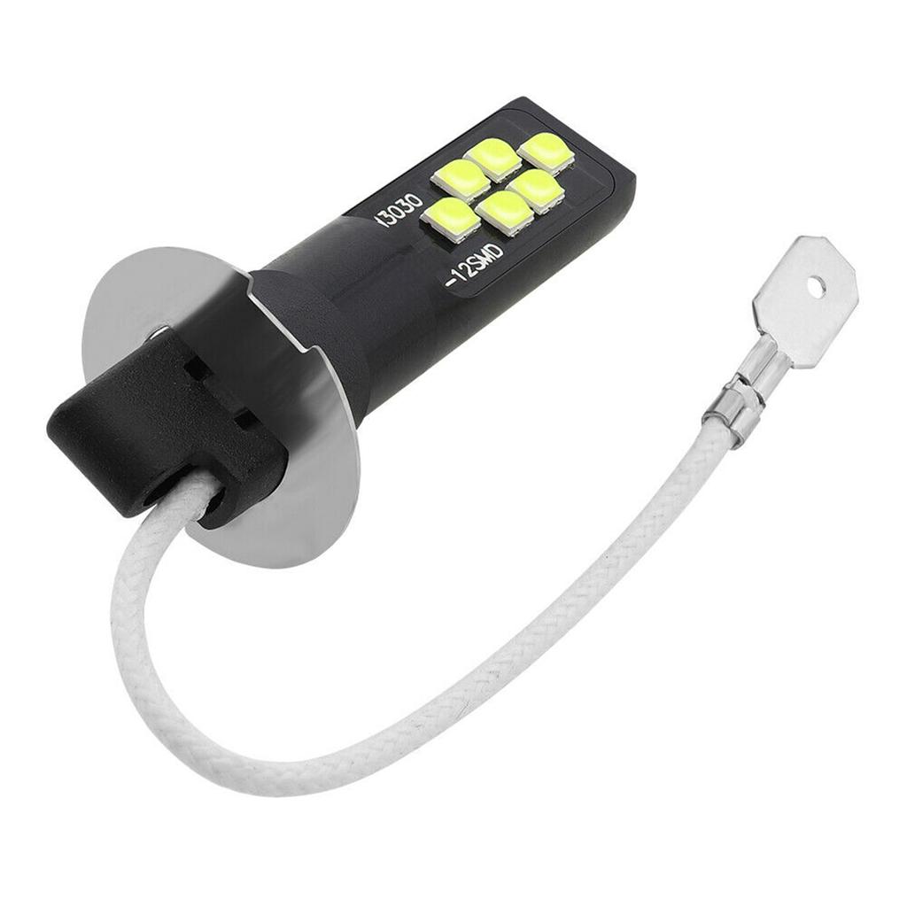 Автомобильные светодиодные противотуманные фары 80 Вт, пара лампочек для фар H3, светодиодная лампа 6000-6500K DRL, лампа дальнего света