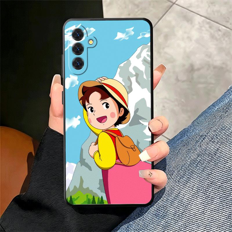 Heidi Cartoon Cute Soft Phone Case for Samsung A17 A37 A57 A16 A26 A36 A56 A15 A25 A35 A55 A14 A24 A34 A54 A13 A23 A33 A53 A52 A
