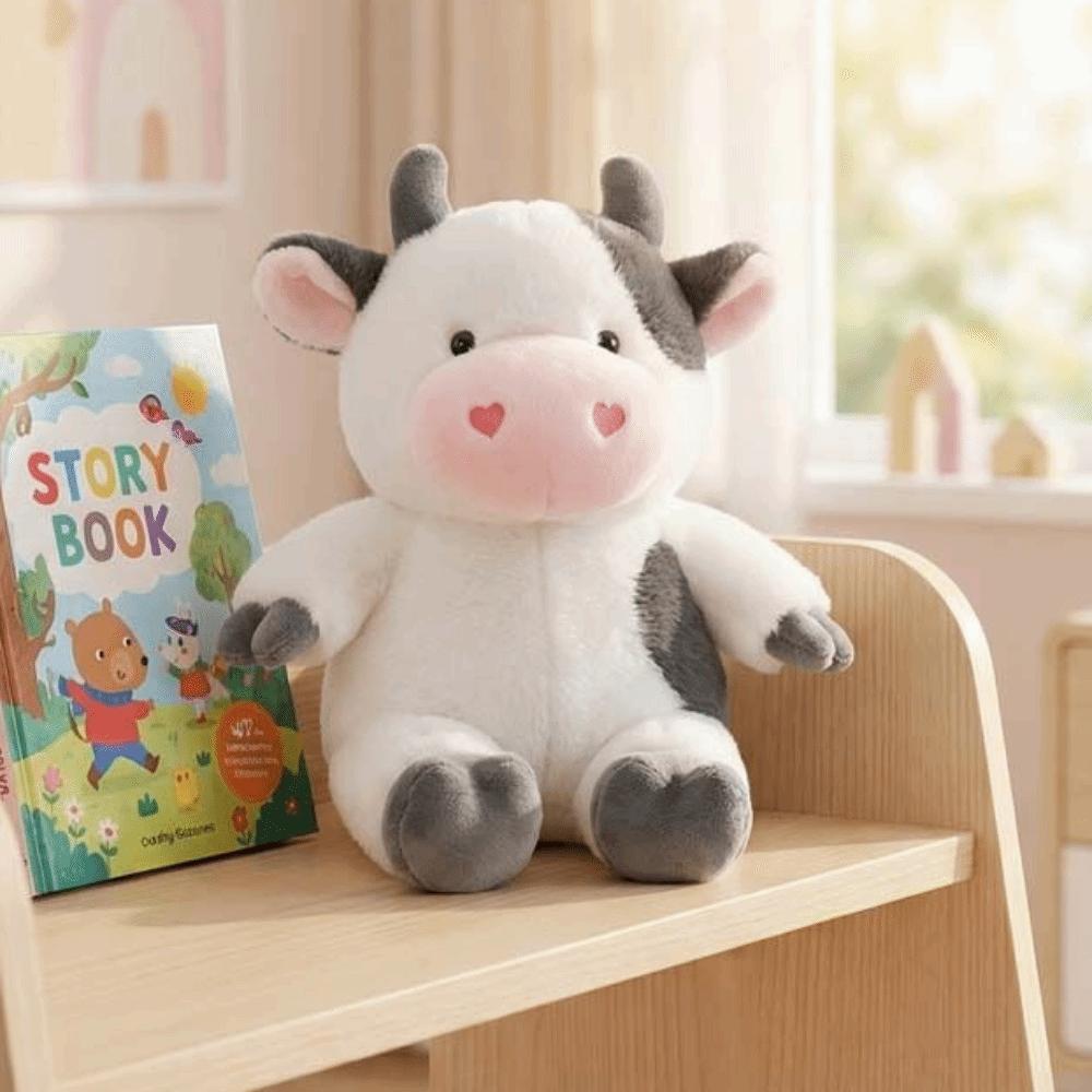 Simulation Cow Stuffed Plush Doll Cartoon Cow Plush Toy Sleeping Pillow Animals Cow Toys Kids Toy