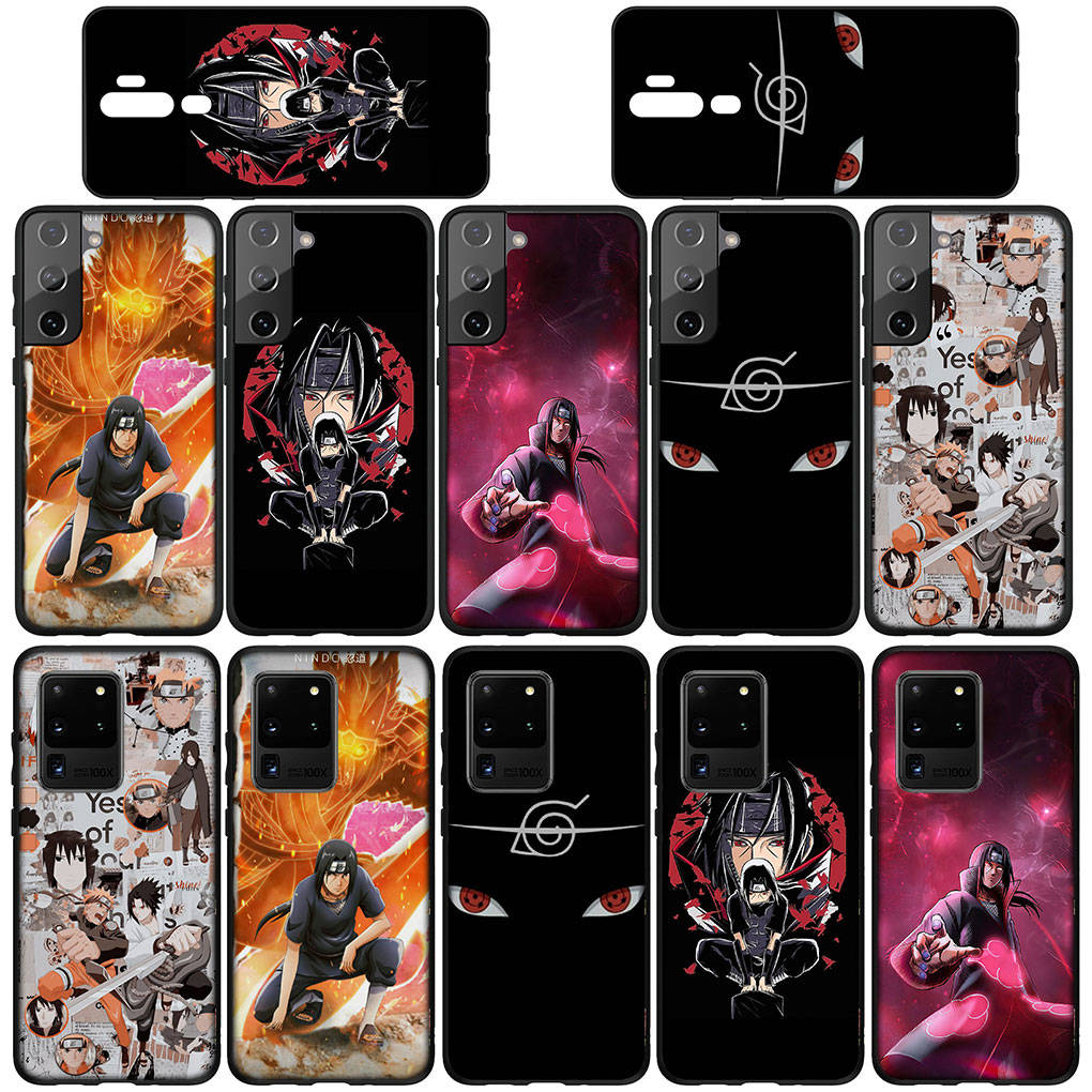 Чехол для Samsung Galaxy S25 S24 S23 iPhone 16 15 Xiaomi Redmi Note 14 13 12 16E X 11 Pro Max XR OPPO Moto Huawei Акацуки Итачи Учиха Саске Наруто