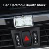 Unique Analog Car Clock Rectangular Tiny Dashboard Quartz