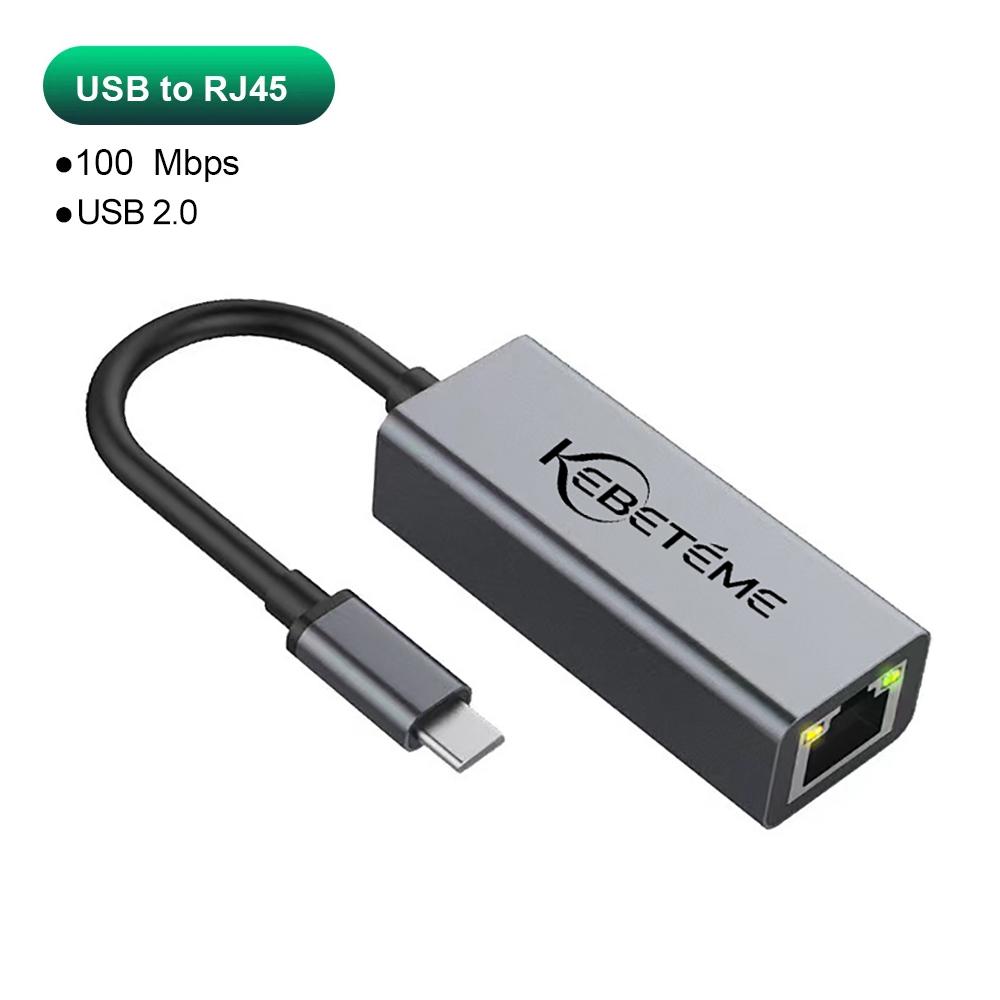 Kebidumei 1000 Мбит/с USB-адаптер Ethernet USB 3.0 Сетевая карта на USB RJ45 Lan для ПК MacBook Win 10/11 Ethernet USB-кабель