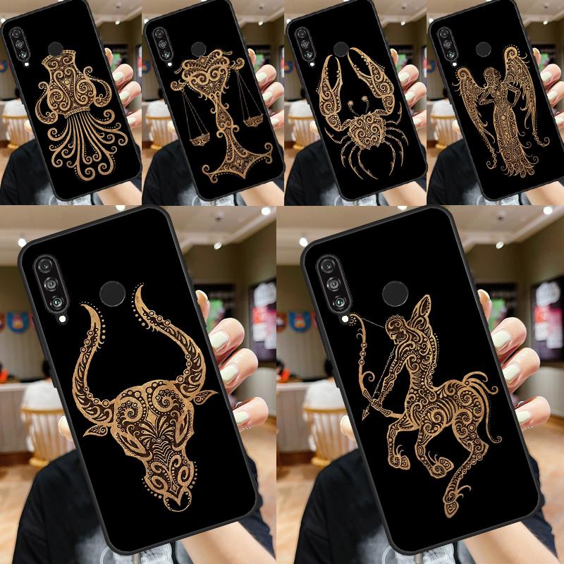 Чехол со знаками зодиака для Huawei Nova Y61 Y91 Y60 Y70 Y90 Nova 9 10 SE 11i 8i 3i P20 P30 Pro P40 Lite