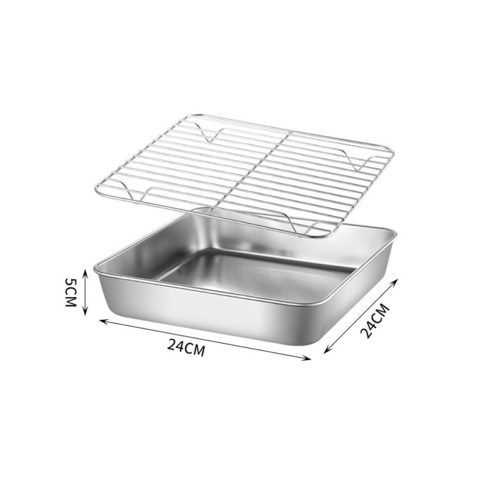 Противень для выпечки из нержавеющей стали 304 Инструменты для выпечки Решетка для охлаждения Высокое качество Поддон для барбекю Духовка