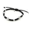 Les Trésors De Lily [I9118] - Серебряный браслет Шамбала "Флора" черный - 7 мм
