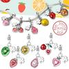 Оригинальные шармы-подвески из меди в виде клубники, вишни, лимона, персика, подходят для браслетов и браслетов-манжет, женские украшения для изготовления