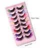 Reusable Faux Eyelashes 8-Pair Set Individual Lashes Curled False Eyelashes  Performance