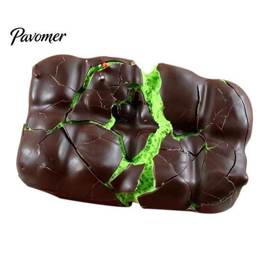 Flexible Soft Rubber Fidget Gifts Crispy Chocolate Squeeze Toy, Realistic Dessert with Crunchy Shell Stress Toys for Daily Tension And Core,