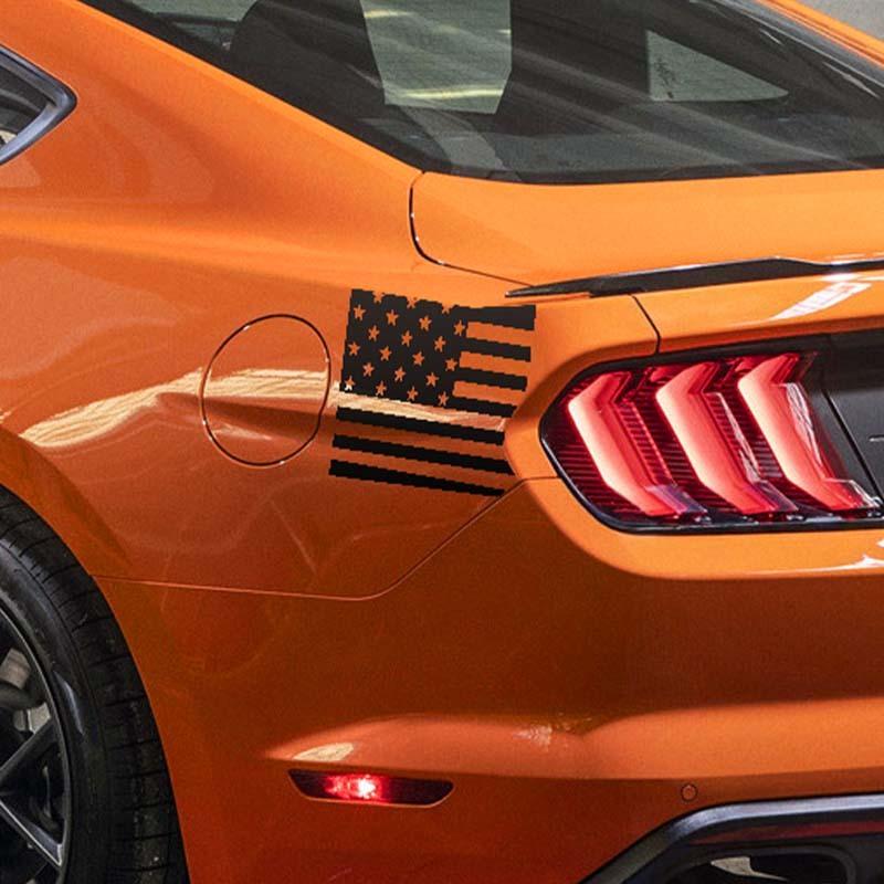 Car Rear Leaf Board Stickers Rear Fender Decoration Trim Decal Sticker For Ford Mustang 2015 Up Car Exterior Accessories