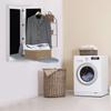 Wall Mounted Ironing Board with Storage Cabinet,Built in Ironing & Folding Support frame, Wall-Mounted Mirrors for Home, Apartment & Small Spaces