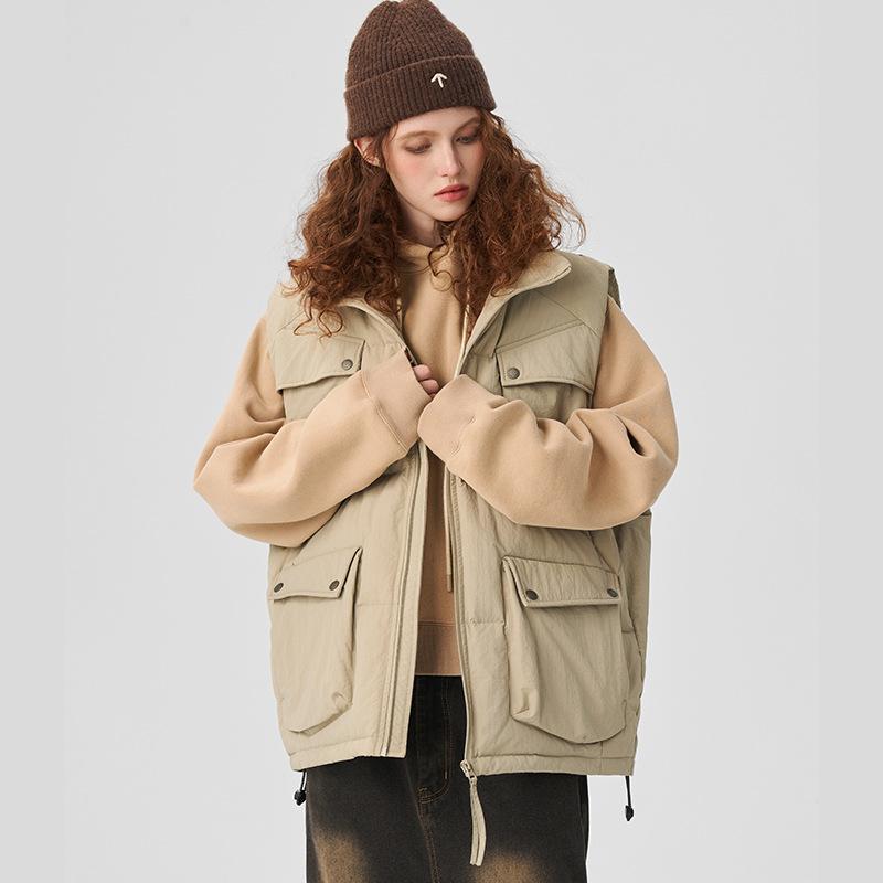 Tide American Down Vest мужской терможилет осенне-зимний комбинезон Plus Fat Plus безрукавная куртка с плечами