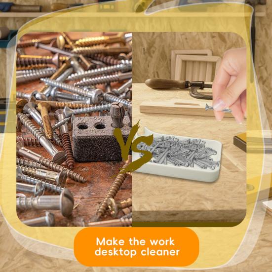 Small Parts Storage Tray Plastic Stackable Design Efficient Small Item