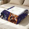 1PC Demon Slayer Patterned Flannel Blanket Suitable For All Seasons For Home Decor Warmth And Comfort Gifts Holiday Present