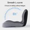 Seat Cushion Anti-Slip Bottom Design Pressure-Reducing Hip Waist Support Memory Foam L-Shaped Integrated Office Chair Seat Cushion