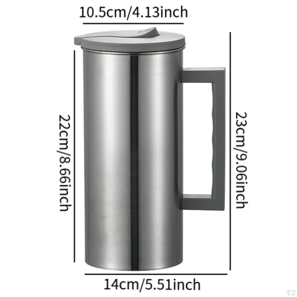 Кувшин из нержавеющей стали, графин, 1,8 л, многофункциональный кофейник, кувшин для воды