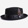 For Manufacturers Of Wool Hats, Ribbon Decorative Pork Pie Hats, Cornered Pure Wool Felt Hats