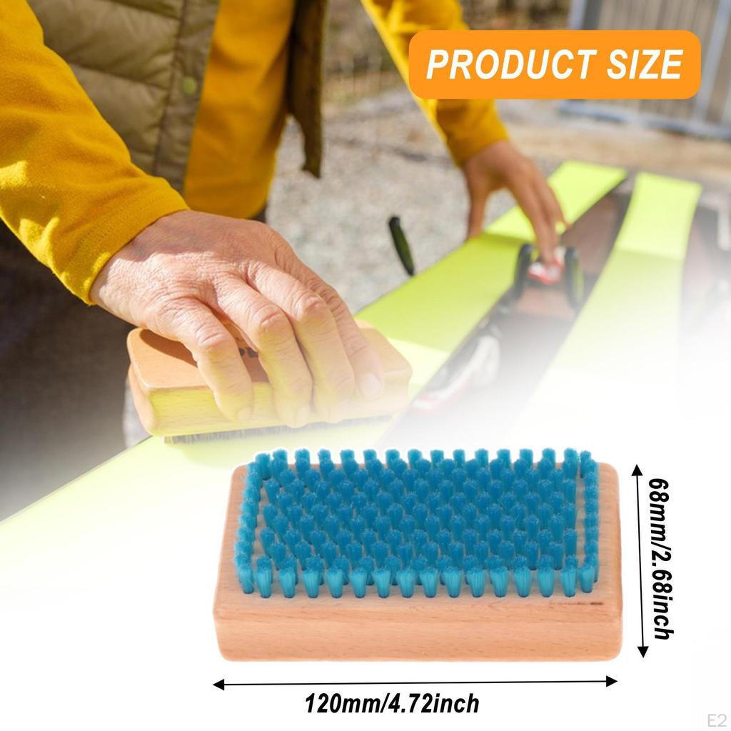 Набор из 3 щеток для сноуборда, инструмент для полировки, лыжные щетки, нейлон/конский волос