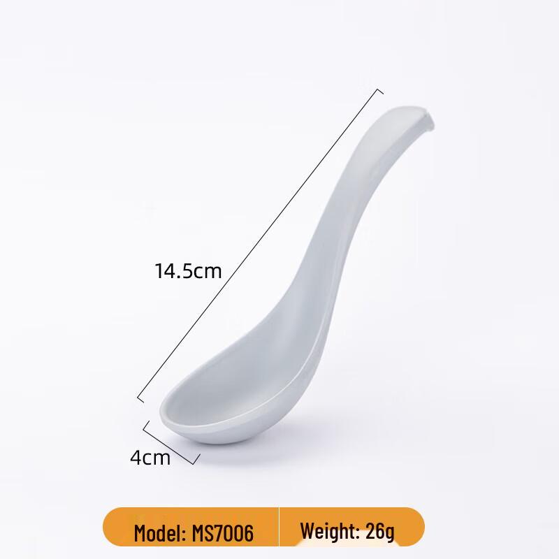 YISHUXIANG Melamine Ramen & Soup Spoons (10-Pack)