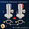 304 Stainless Steel 4-Point Hot & Cold Water Valve Switch