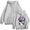 Anime JoJo Bizarre Adventure Golden Wind Graphic Manga Zipper Hoodies Men Women Clothing Fashion Hip Hop Zip Up Sweatshirts Coat