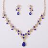 Vintage Bridal Jewelry Set Flower Necklace Set New Flower Choker Necklace Set  Women