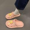 Fashion Summer Kawaii Woman Slippers Anime Shoes for Women 2024 Sandals Cartoon Outside Junior Cute On Beach Slides Designer Promotion F