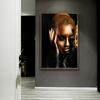 African Women Classic Black Gold Gestures Posters and Prints Female Portraits Canvas Painting Wall Art Pictures for Home Decor