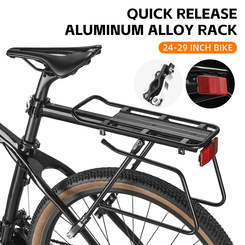 Задняя стойка для горного велосипеда из алюминиевого сплава, быстросъемная задняя стойка для велосипеда, прочная задняя полка для велосипеда