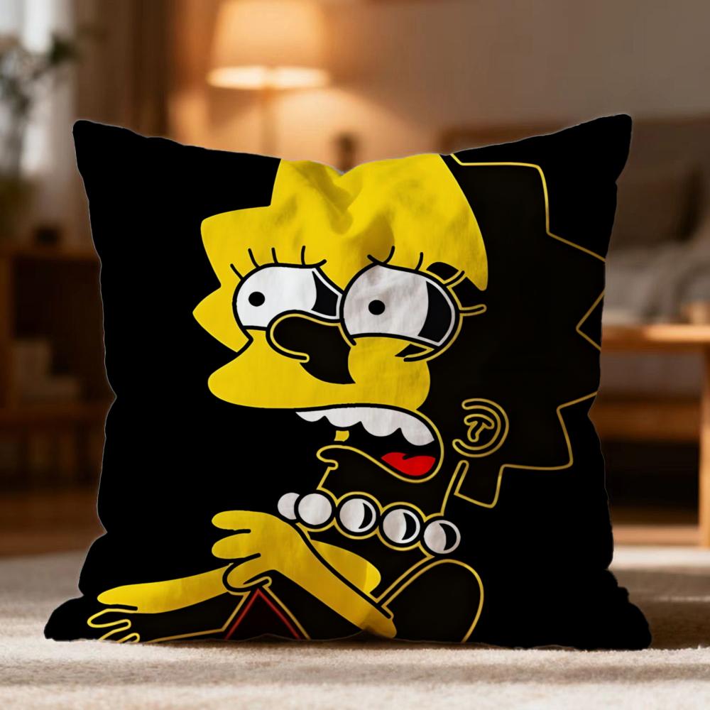 Горячая Наволочка The Simpsons Мягкая Стирающаяся Подушка Для Дивана Кровати Путешествий Офиса