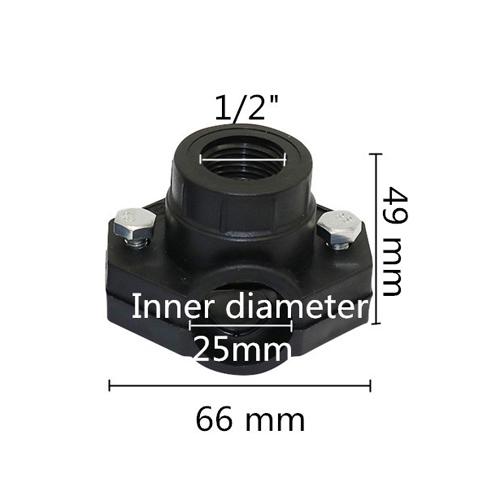 5 шт. Хомут для трубы DN32/DN25 1/2" 3/4" Внутренняя резьба Садовая Сельскохозяйственная Ирригационная Водопроводная Труба Соединительные Фитинги Седловая Клипса для Трубы