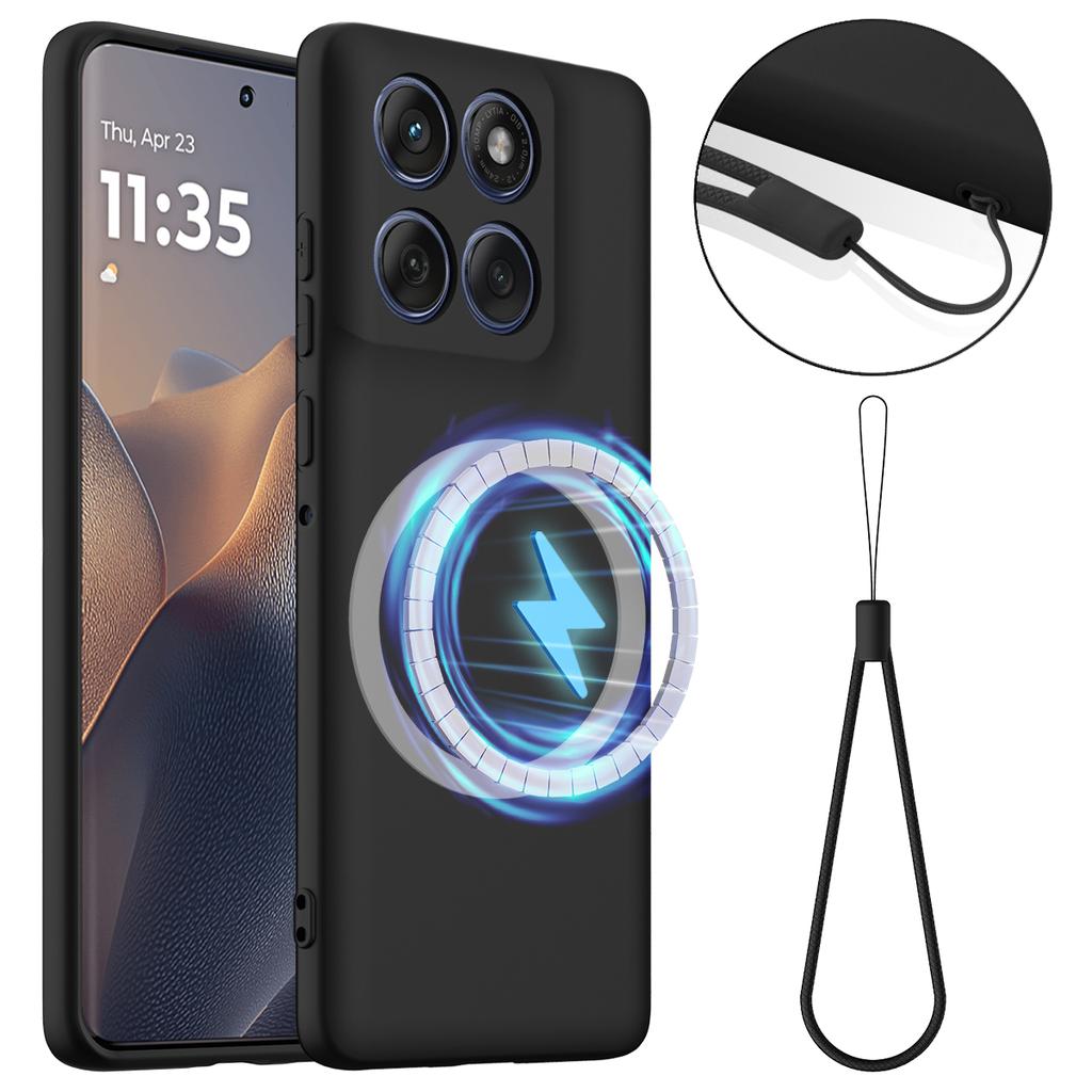 For Motorola Edge (2025) 5G Case Compatible with MagSafe Anti-Drop Liquid Silicone Phone Cover