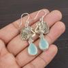 Украшения ручной работы из драгоценных камней Aqua Chalcedony, серьги из стерлингового серебра 925 пробы, уникальные дизайнерские украшения для женщин