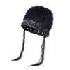 Women Autumn Winter Warm Thicken Ear Protector Hat Cold Velvet Outdoor Cycling Knitted Hats Sweet Cute Plush Hood Cap