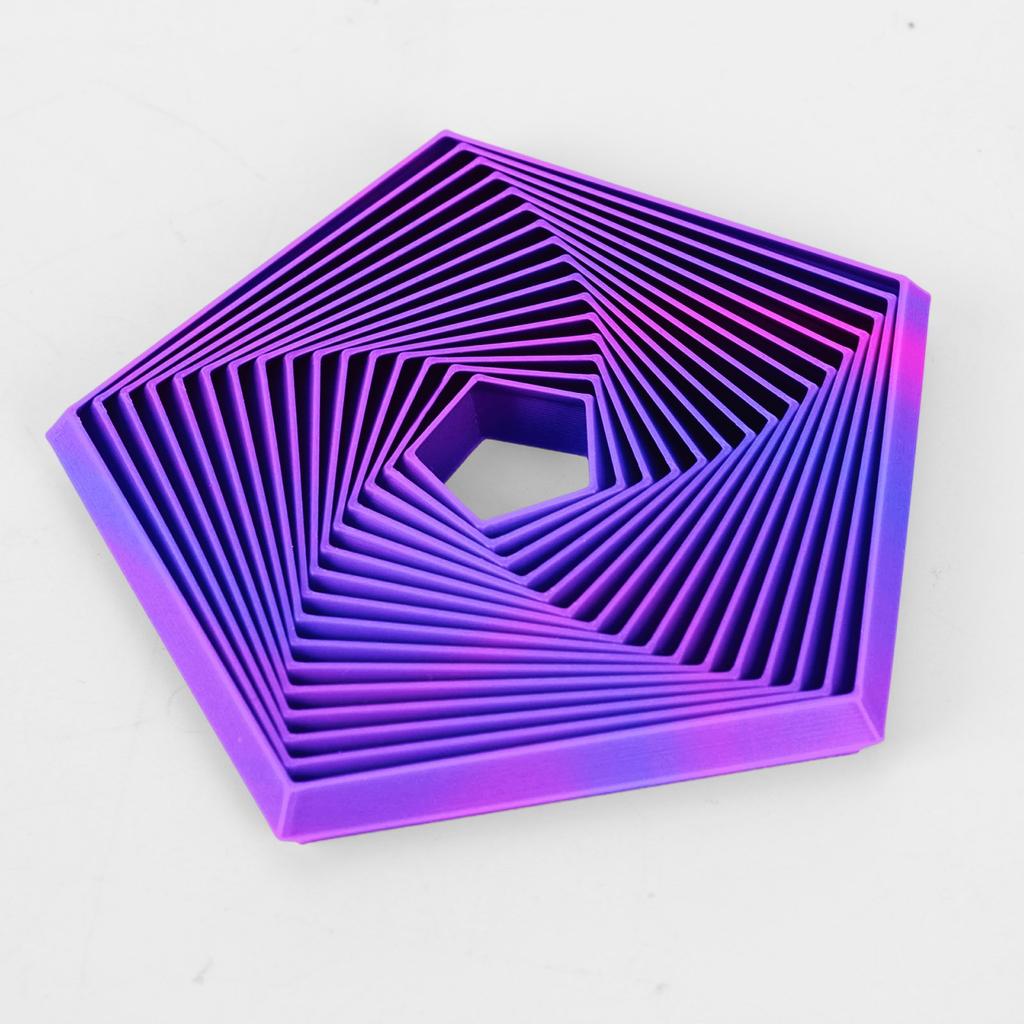3D Printed Pentagonal Toys For Children And Adults, Focused Toys For Stress Relief And Relaxation