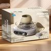 Mini Pottery Wheel Kit Compact Electric Clay for Beginners Kids Adults Gray