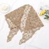 Spring New Hot-selling French Lace Triangle Scarf Women's Fashion Versatile Hollow Solid Color Beautiful Headband