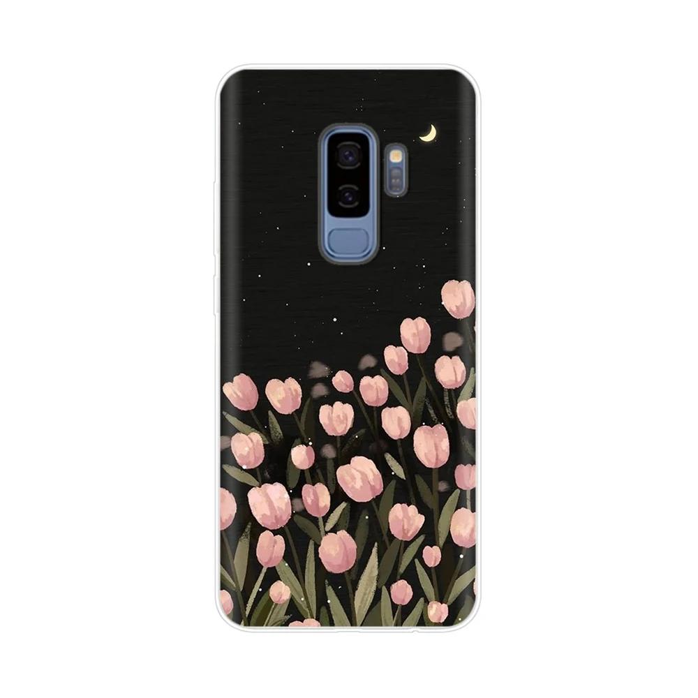 Ударопрочный чехол для Samsung Galaxy S9 Plus Чехол для телефона Животные Расписной Мягкий ТПУ Чехол для Samsung Galaxy S9 S9+ S 9 Fundas