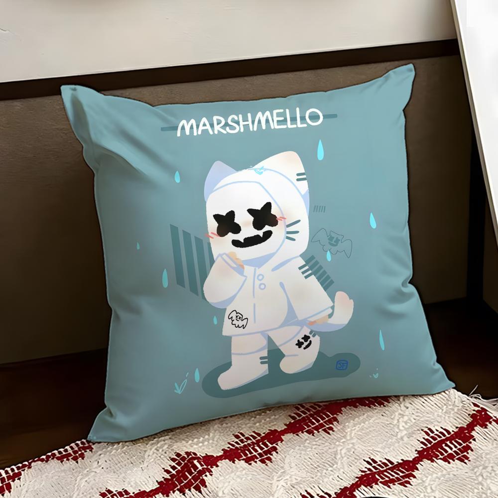 Чехол для подушки DJ MMarshmello Двусторонний Мягкий Прочный Чехол для Подушки для Дома Автомобиля Многоцелевое Использование для Ежедневного Комфорта