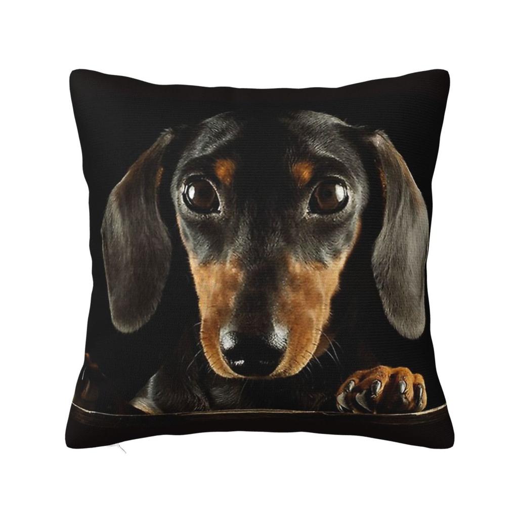 Cute White German Badger Dog Dachshund Pillowcase Cushion Cover Decoration Gift for Animal Dogs Lover Pillow Case Cover Sofa