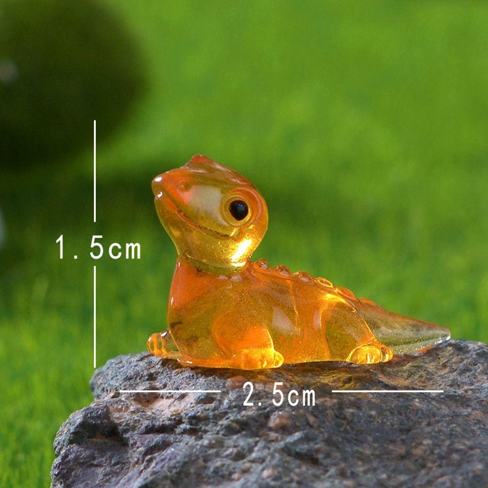 Cute Glow-in-the-dark Cute Lizard Micro Landscape Gardening Widget Cartoon DIY Material Resin Crafts DIY Accessories