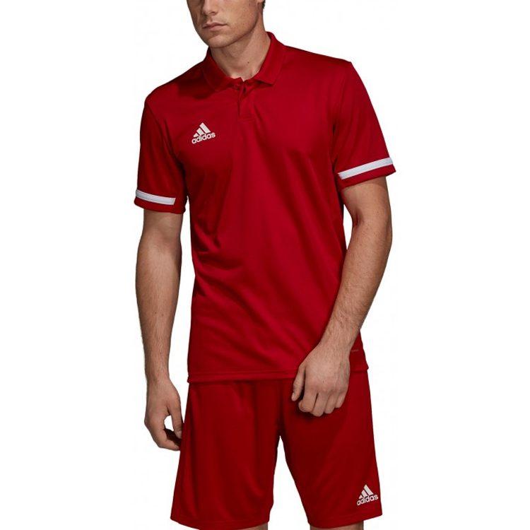 adidas Мужские рубашки-поло Красный воротник-поло Умеренный Другое DX7266